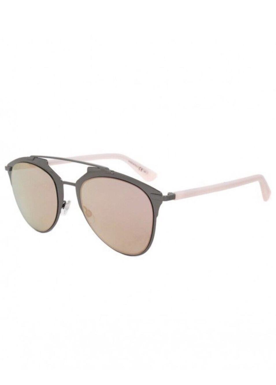 Christian Dior REFLECTED XY2/0J Dark Ruthenium Pink Rose Flash Sunglasses $425